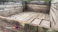 High sided 3T tipping trailer, good tyres, loading ramp for wheel barrow, new floor, very solid - 5