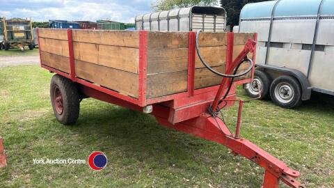 2.5T wooden tipping trailer
