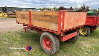 2.5T wooden tipping trailer - 3