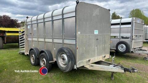 Ifor Williams TA510 cattle trailer, large partition and spare wheel, key in office