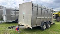Ifor Williams TA510 cattle trailer, large partition and spare wheel, key in office - 2