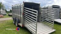 Ifor Williams TA510 cattle trailer, large partition and spare wheel, key in office - 3