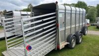 Ifor Williams TA510 cattle trailer, large partition and spare wheel, key in office - 5