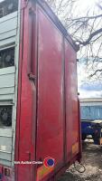 Plowmans 3 deck livestock trailer, hydraulic ramp to all decks. Very good sheep box, all 9ft sections, good height between decks. 1996 MOT until 31.08.25, control box in office - 4