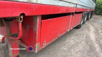 Plowmans 3 deck livestock trailer, hydraulic ramp to all decks. Very good sheep box, all 9ft sections, good height between decks. 1996 MOT until 31.08.25, control box in office - 10