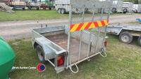 Hazelwood 6 x 4 single axle trailer rear loading ramp fully service, vgc - 3