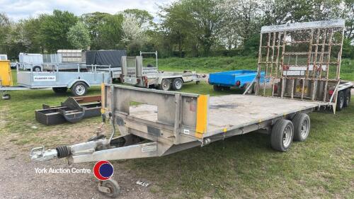 16ft beavertail trailer, key in office