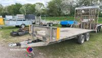 16ft beavertail trailer, key in office