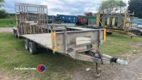16ft beavertail trailer, key in office - 2