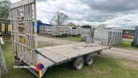 16ft beavertail trailer, key in office - 3