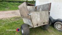 TFM ATV tipping trailer, extended sides, flotation wheels - 3