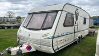 Abbey Spectrum 540 twin axle fixed bed caravan, nearly new full size awning, electric motor movers, hot/cold running water, new Maypole winter cover, mover in office, key in office - 2