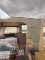 Abbey Spectrum 540 twin axle fixed bed caravan, nearly new full size awning, electric motor movers, hot/cold running water, new Maypole winter cover, mover in office, key in office - 4