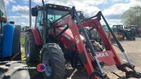 Massey Ferguson 5455 tractor, front linkage/pto, MX loader, Euro headstock, Dyna 4, good working order, FX07 FXJ, key in office - 2