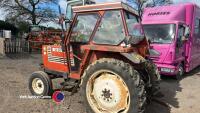 1987 Fiat 55-90 WD tractor, E992 ATL, 4457 hours, new to a small farm near Boston, Lincs c/w original reg document and V5C reg document - 6