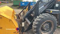 JCB 410 loading shovel and bucket, H820 OBE, V5, key in office - 4