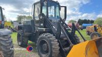 JCB 410 loading shovel and bucket, H820 OBE, V5, key in office - 8