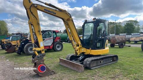 Komatsu PC55 digger, quick hitch, 5000hrs, 2017, key in office
