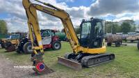 Komatsu PC55 digger, quick hitch, 5000hrs, 2017, key in office
