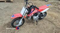 Honda CRF50 kids 2 wheel off road bike, kick starter, 3 speed, auto clutch, key in office