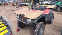 MF Arctic Cat 500 ATV, starts and runs well, brakes need attention before use, 2004, key in office - 2
