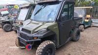 Polaris Ranger 1000 diesel UTV,65 plate, full cab, key in office - 2