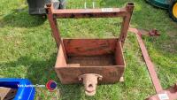 Rear weight box for compact tractor
