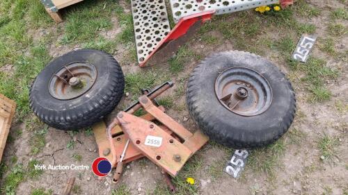 2 cultivator depth wheels