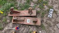 Pair of Manitou forklift brackets