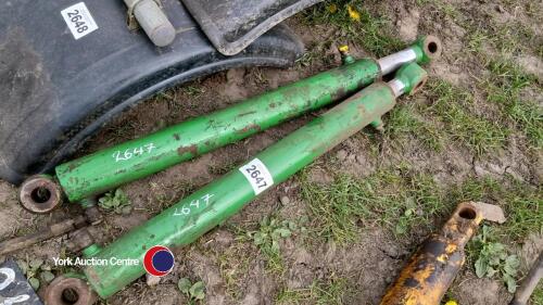 2 x green rams Stoll loader