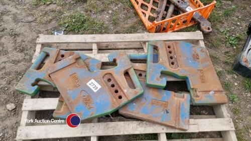 4 x Ford 40kg weights