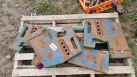 4 x Ford 40kg weights - 2