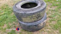 2x 385/65R22.5 - 4