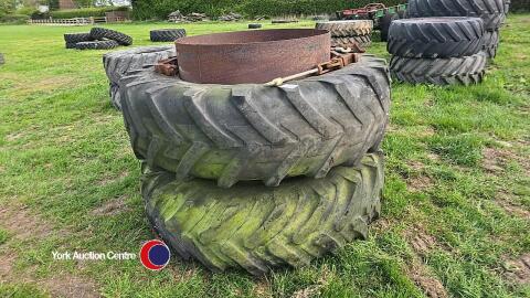 Stocks dual wheels with clamps