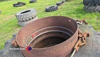 Stocks dual wheels with clamps - 2