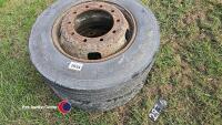 Pair of wheels and tyres 275/20R10 stud tyres - 2