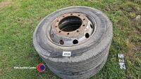 Pair of wheels and tyres 275/20R10 stud tyres - 2