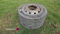 Pair of wheels and tyres 275/20R10 stud tyres - 4