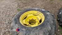 John Deere 14.9R24 rims and tyres, to suit 50 series, tyres hold air - 2