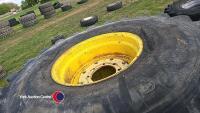 Pair 28.1 x 26 wheels and tyres - 2