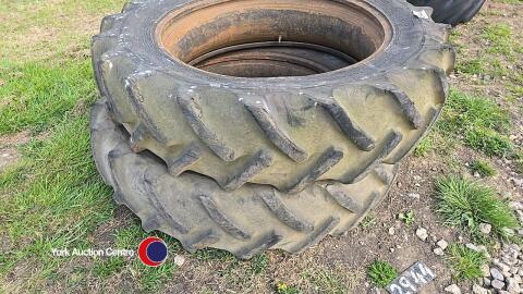 Pair of 13.6 x 36 Goodyear tyres