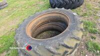 Pair of 13.6 x 36 Goodyear tyres - 2