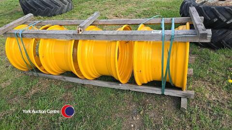 4 x JCB 24in wheels, 5 stud, unused