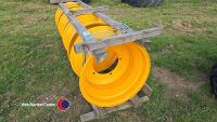 4 x JCB 24in wheels, 5 stud, unused - 2