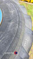 Pair 21.3 x 24 wheels and tyres, 8 stud - 4