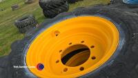 4 x dumper wheels and tyres 8 stud - 2