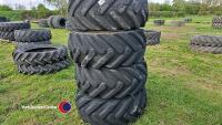4 x dumper wheels and tyres 8 stud - 3