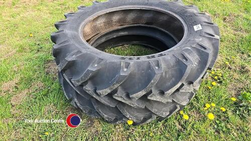 Pair 12.4 x 32 BKT tyres, unused