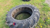 Pair 12.4 x 32 BKT tyres, unused - 2