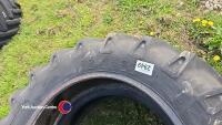 Pair 12.4 x 32 BKT tyres, unused - 3